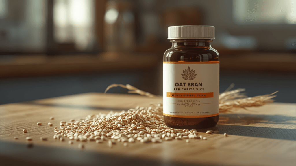 Natural digestive gut health supplement capsules with fiber ingredients