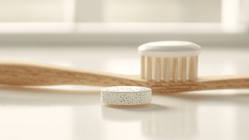 Oral postbiotic chewable tablet for gum and teeth health