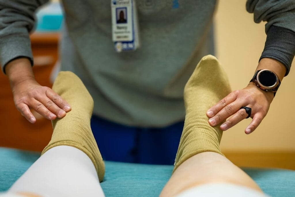 Doctor consultation for varicose vein evaluation