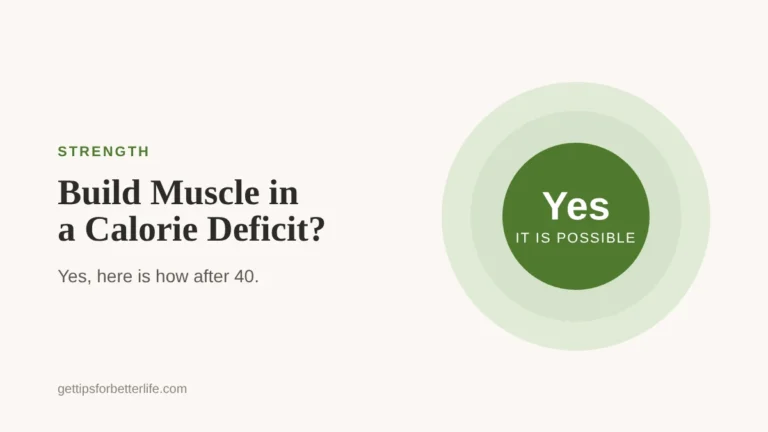 Can you build muscle in a calorie deficit, a guide for women over 40