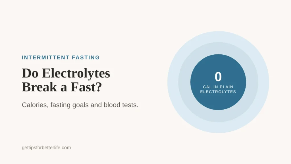 Do Electrolytes Break a Fast? (By Fasting Goal), quick answer by fasting goal