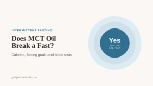 Does MCT Oil Break a Fast, quick answer by fasting goal