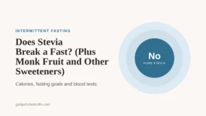 Does Stevia Break a Fast? (Plus Monk Fruit and Other Sweeteners), quick answer by fasting goal