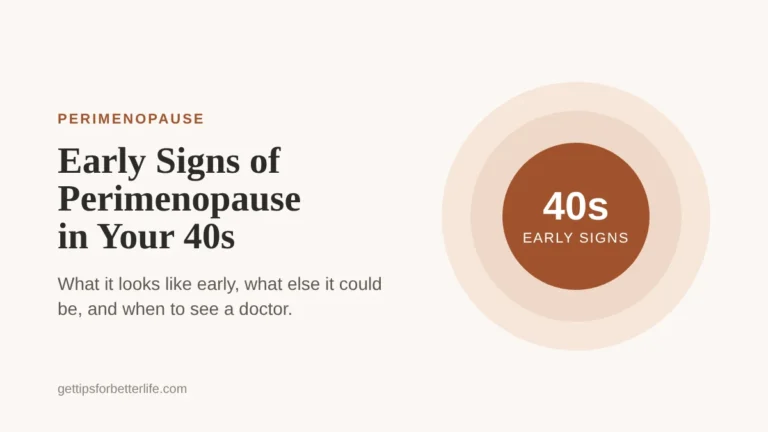 Early signs of perimenopause in your 40s: what it looks like and when to see a doctor