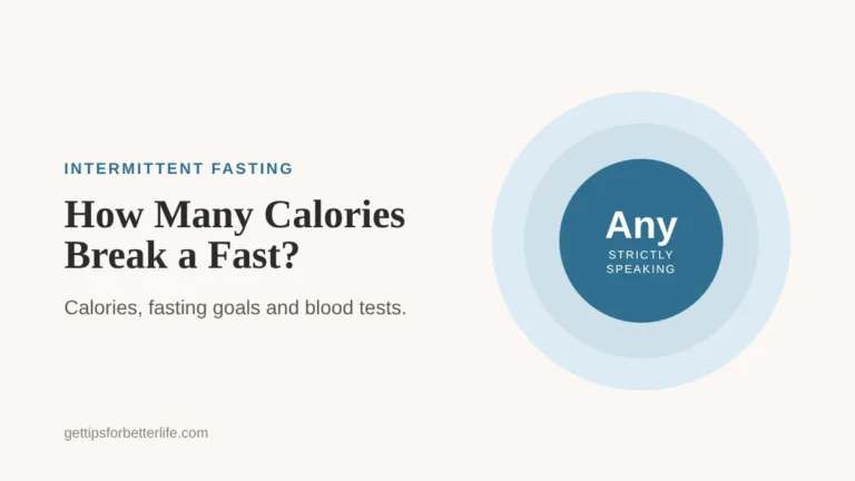 How Many Calories Break a Fast, quick answer by fasting goal