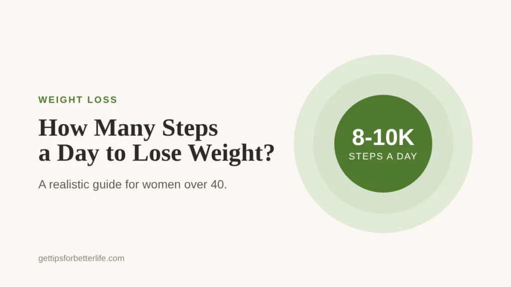 How many steps a day to lose weight, a walking guide for women over 40