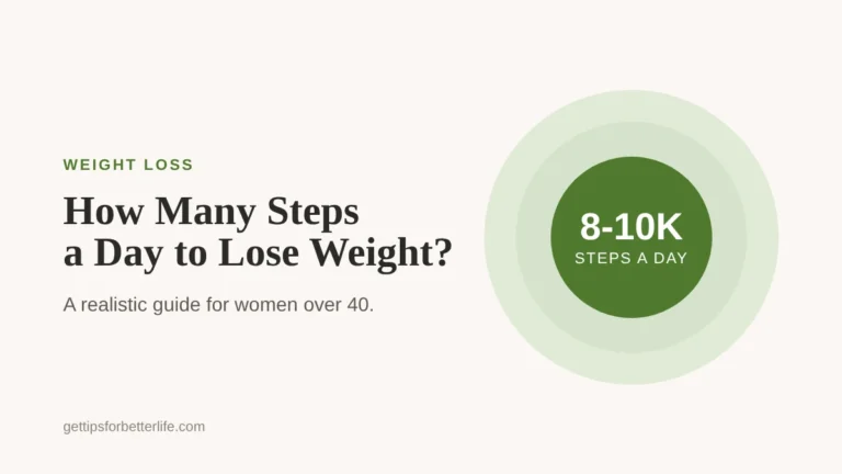 How many steps a day to lose weight, a walking guide for women over 40