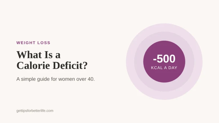 What is a calorie deficit, explained for women over 40